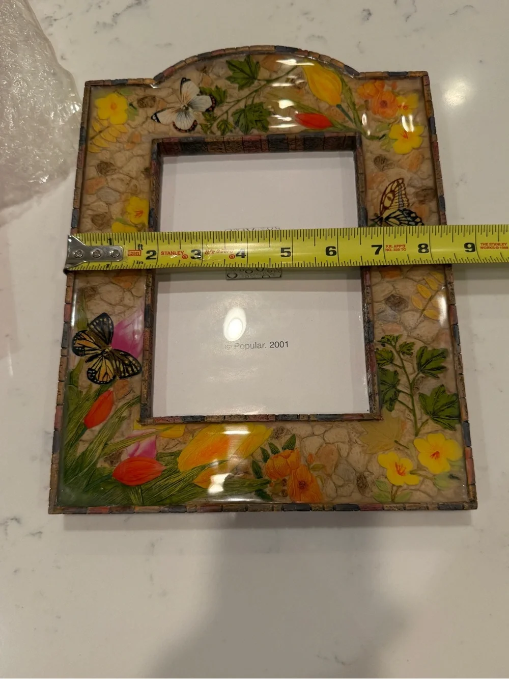 Sweet Blossom Collection Butterfly Floral 5x7 Photo Frame NIB 2001 NEW OLD STOCK